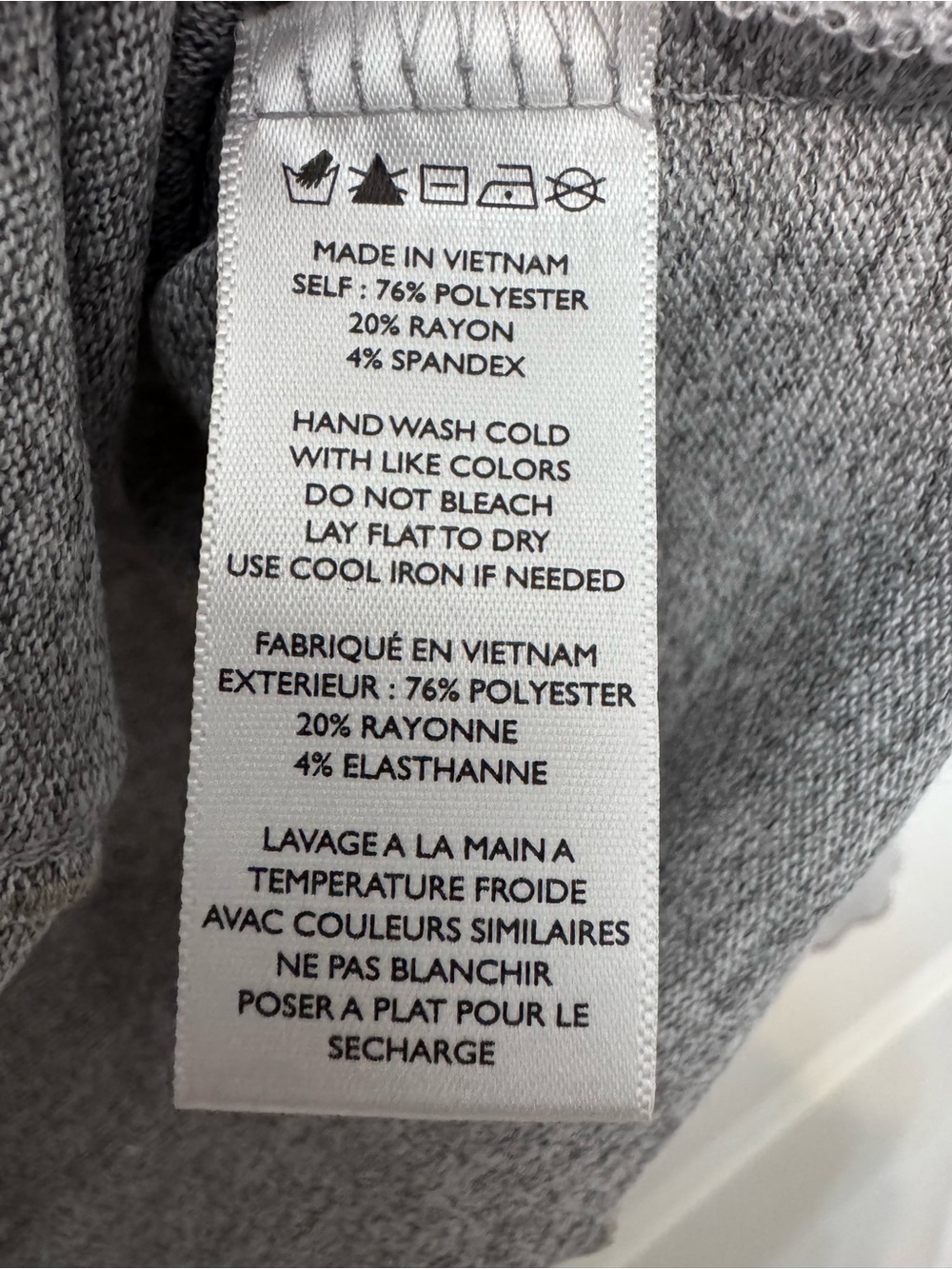 Paper Crane Heather Gray Mock Neck Seam-Accent Sweater - Picture 4 of 4